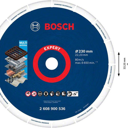 Bosch Diamantschijf Metaal 230X22.23mm - 2608900536