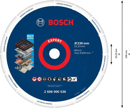 Bosch Diamantschijf Metaal 230X22.23mm - 2608900536