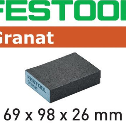 Festool Schuurblok Granat 69x98x26 120 GR/6 - 201082