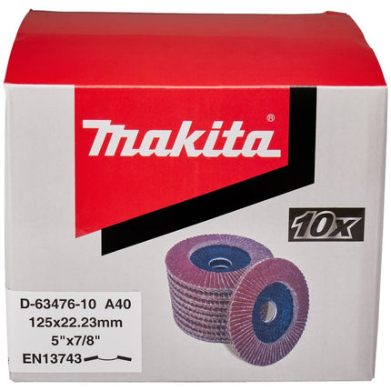 Makita Lamellensch. 125x22mm A40 10st - D-63476-10