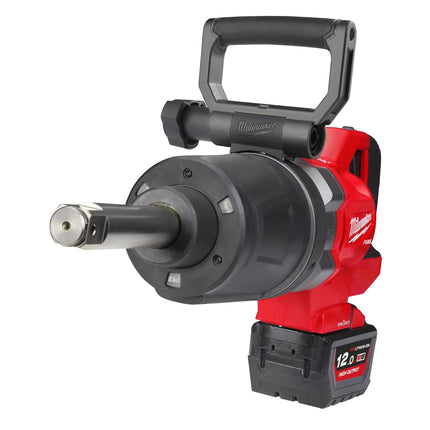 Milwaukee M18 ONEFHIWF1D-121C 1″ Hoog Koppel D-greep Slagmoersleutel met frictiering en verlengde as