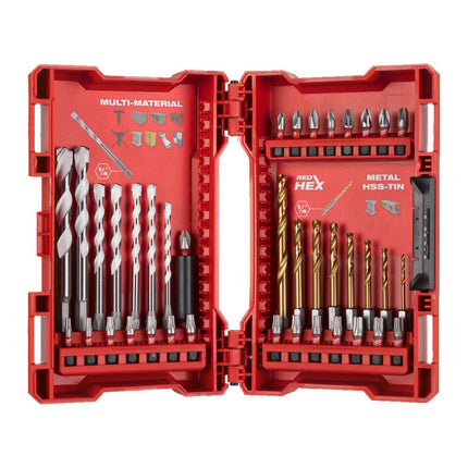 Milwaukee 39-Delig SHOCKWAVE Impact Duty Bits + Boorset