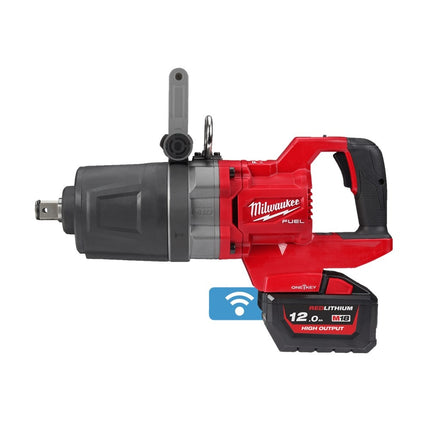 Milwaukee M18 ONEFHIWF1DS-121C ONE-KEY 1" Korte D-Greep Slagmoersleutel met Frictiering 18V