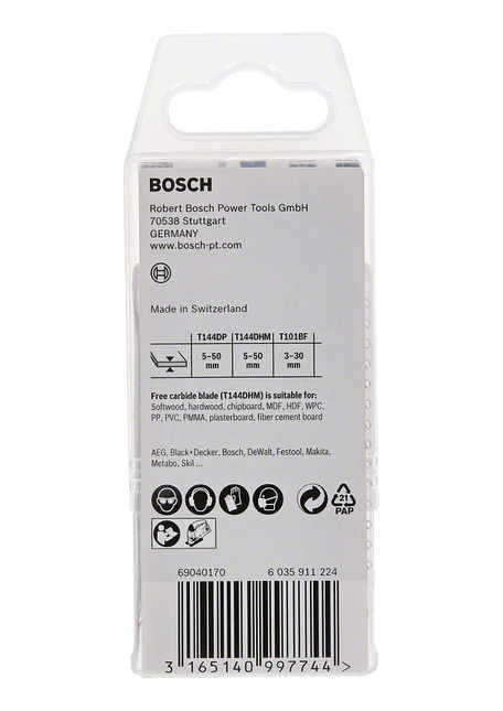 Bosch Carbide Decoupeerzaagbladen JSB 15-delig - 2607011436