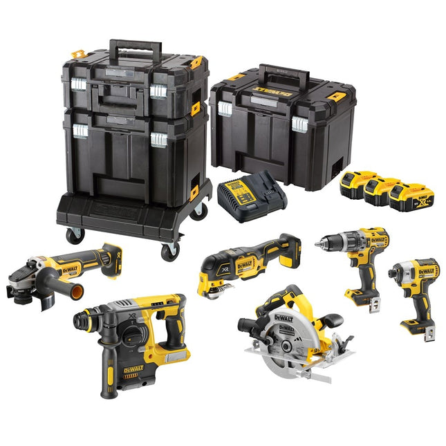 DeWalt DCK685P3T-QW 6-Delige Set DCD796 + DCF887 + DCS355 + DCH273 + DCG405 + DCS570