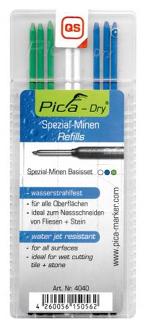 Pica Marker Dry Stiftenset Waterstraalvast Navulset 8St - 5.005.03