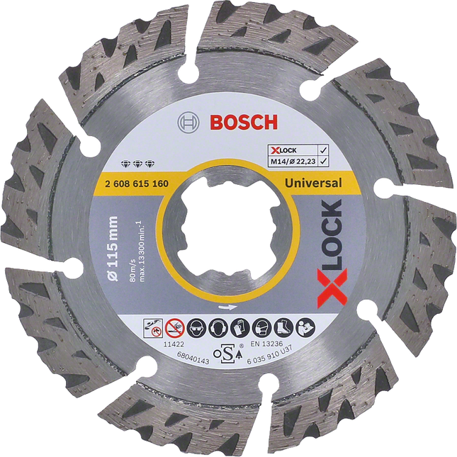 Bosch Expert X-Lock Diamantschijf Multi Material 115 X 2223 X 24 X 12 mm - 2608900669