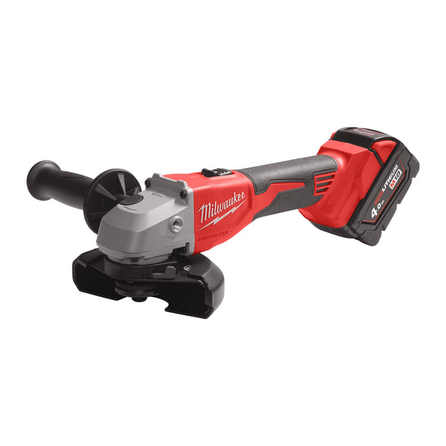 Milwaukee M18 BLSAG125X-402X Koolborstelloze Haakse Slijper  - 4Ah 18V