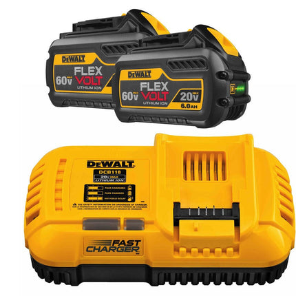 DeWalt DCB118T2-QW Starterspakket 2X Accu 6,0Ah + Snellader