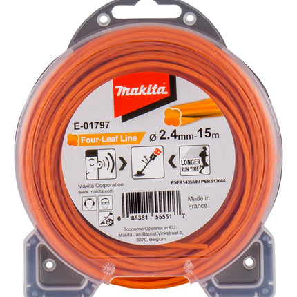 Makita Maaidraad 2,4x15mtr oranje E-01797