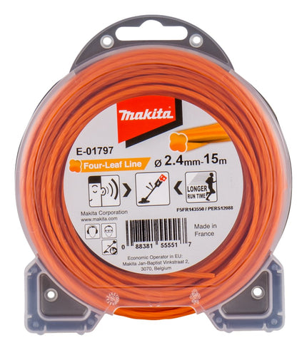 Makita Maaidraad 2,4x15mtr oranje E-01797