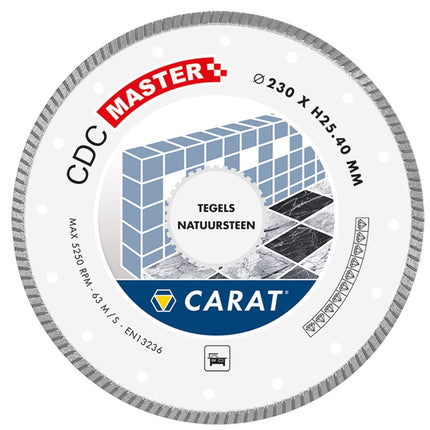 Carat Diamantzaag Tegels/Nat.Steen Ø300X25,40mm CDC Master - CDCM300400