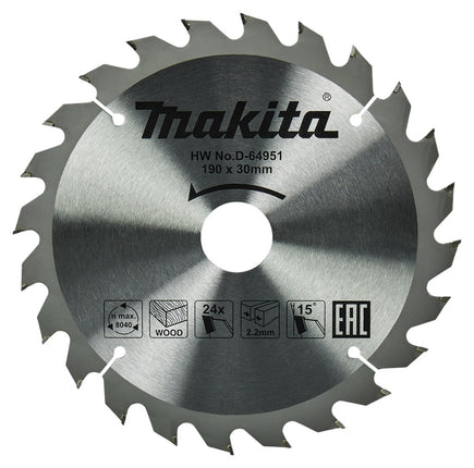 Makita HM zaagbl 190x30x2,2 T24 - D-64951