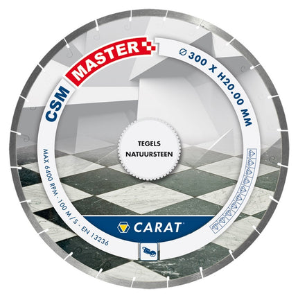 Carat Diamantzaag Tegels Ø300X20,00mm CSM Master - CSMM300200