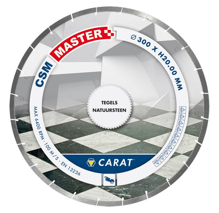 Carat Diamantzaag Tegels Ø300X20,00mm CSM Master - CSMM300200