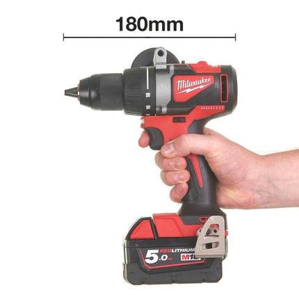 Milwaukee M18 BLDD2-502X Borstelloze Boorschroefmachine - 5Ah 18V