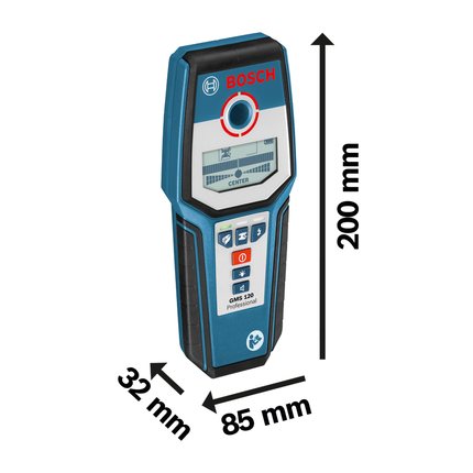 Bosch GMS 120 Muurscanner - Leidingzoeker - Detector- 0601081000