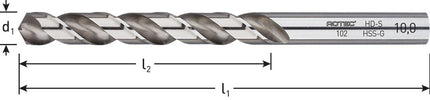 Rotec HSS-G Spiraalboor 14mm - 102.1400