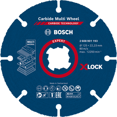 Bosch Expert Carbide Multi Wheel Doorslijpschijf 125 mm - 2608901193