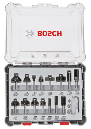 Bosch 15-Delige Gemengde Freesset 6mm - 2607017471