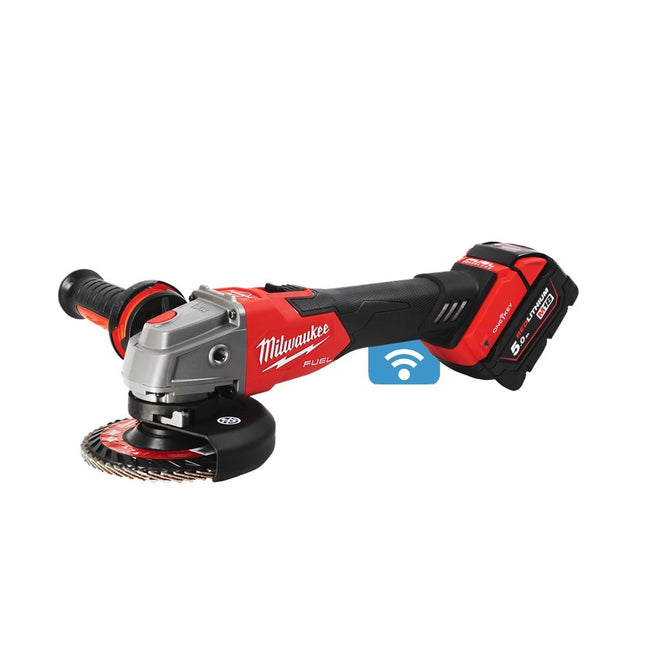 Milwaukee M18 ONEFSAG125XPDB-502X Haakse Slijpmachine - 5Ah 18V