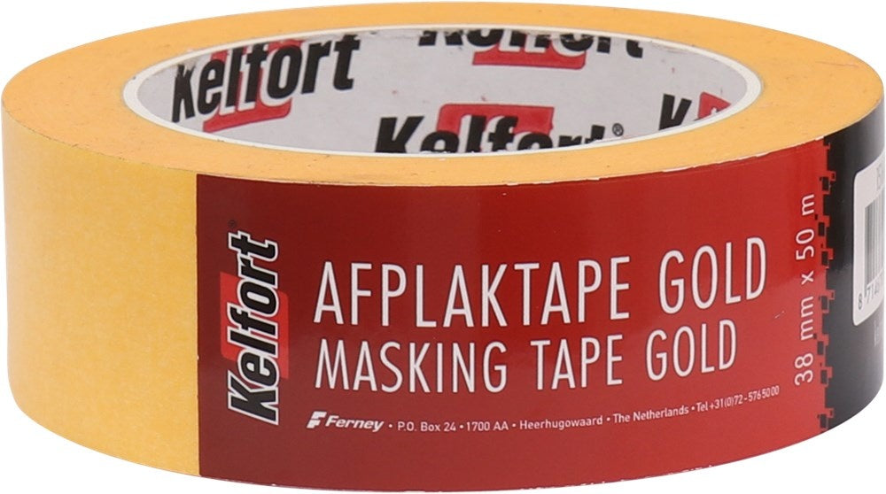 Kelfort Afplaktape Gold 38mm 50M - 1516609