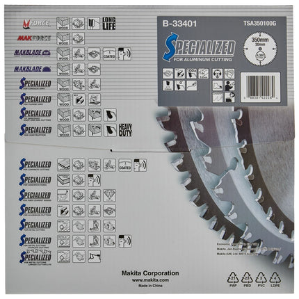 Makita Zaagblad Aluminium 350X30x3,2 100T 0G - B-33401