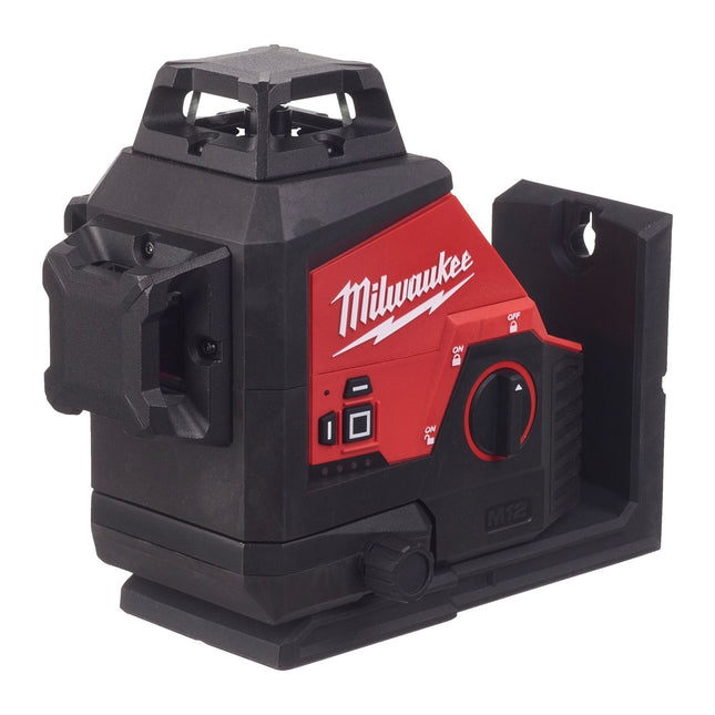 Milwaukee M12™ driedimensionale laser met 3 groene 360° laser cirkels - M12 3PL-0C