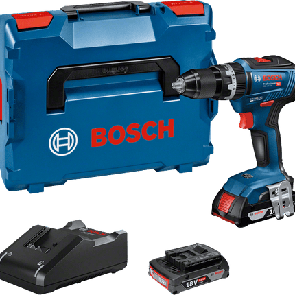 Bosch GSB 18V-55 Accu klopboorschroevendraaier + 2x 2,0 Ah L-Case - 06019H5305