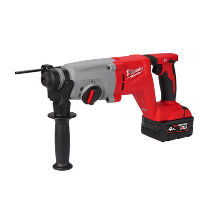 Milwaukee M18 BLHACD26-402X D-Greep Borstelloze SDS-Plus Hamer - 4Ah 18V