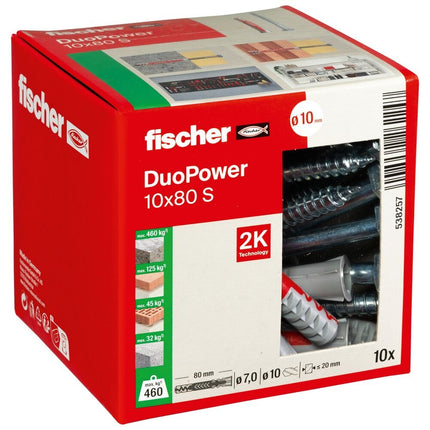 Fischer Duopower 10x80 S met zeskantschroef - 538257