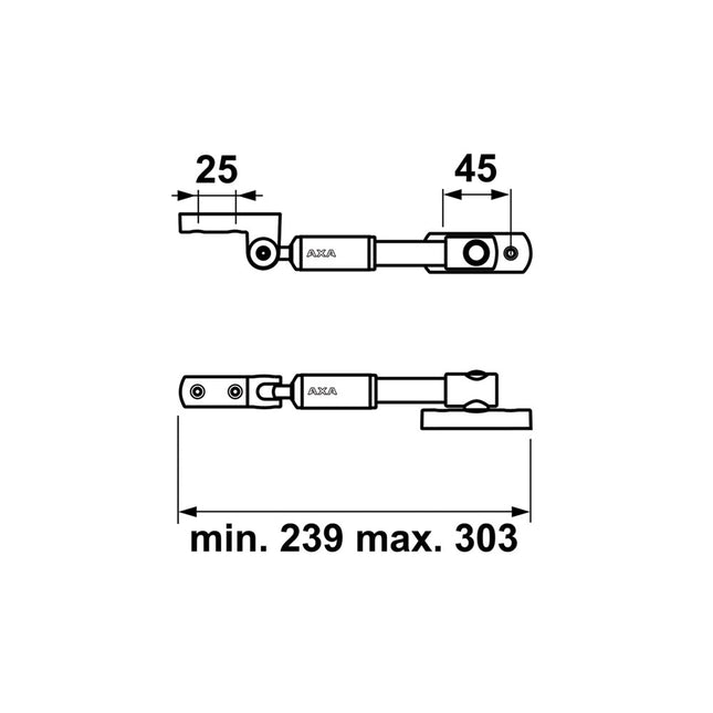 AXA Telescopische uitzetter 20EX - 2815-00-49/E