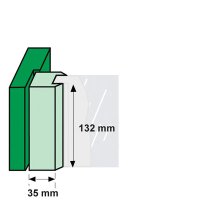 AXA Aluminium Raamsluiting Rechts F2 - 3308-31-92/E