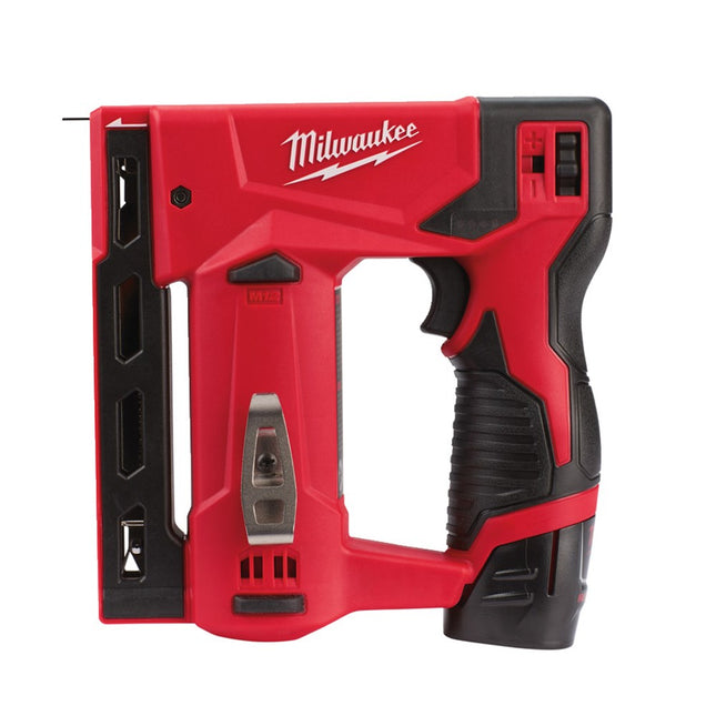 Milwaukee M12 BST-202X Li-Ion accu-tacker met koolborstels