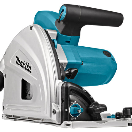 Makita SP6000J1X2 230 V Invalcirkelzaag 165 mm - 2 geleiderails