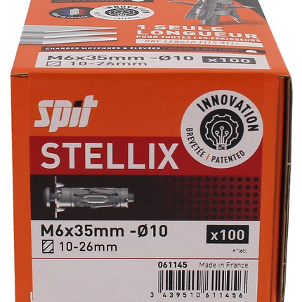 Spit Stellix Hollewandplug Met Schroef M6/35