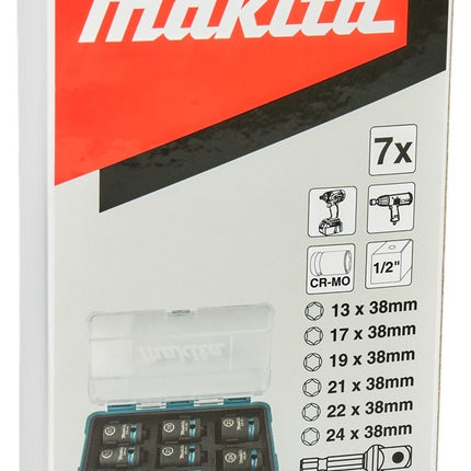 Makita 7-Delige Krachtdoppenset Impact Black 1/2 - E-16592