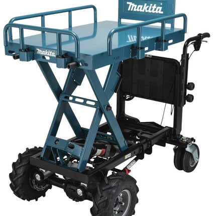 Makita DCU601Z LXT 2x18V Accu Transporter met Schaarlift