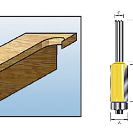 Makita Kantenfrees HM 9,5mm S6 - D-09472