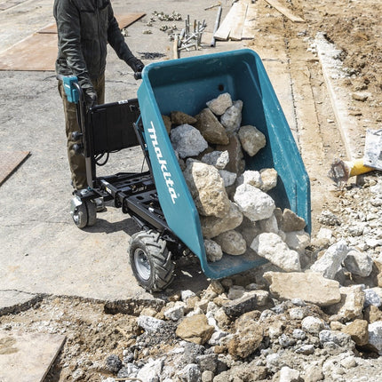 Makita DCU602Z LXT 2x18V Accu Dumper met Elektrisch Kiepbare Bak