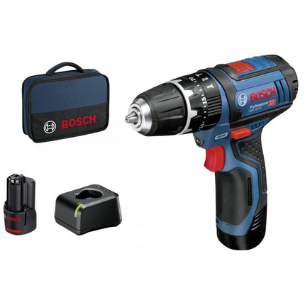 Bosch GSB 12V-15 Accu schroefklopboormachine C&G in Toolbag - 06019B690H