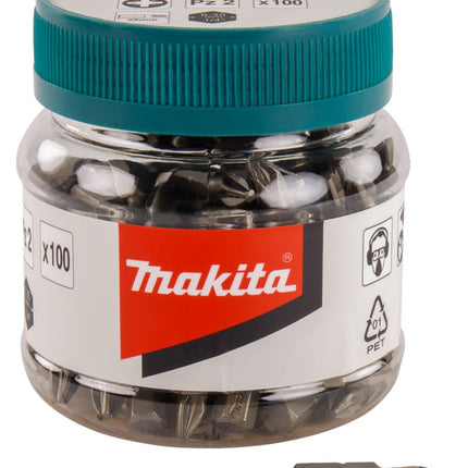 Makita Schroefbit PZ2X25mm In Pot 100 Stuks - B-24882