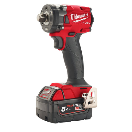 Milwaukee M18 FIW2P12-502X Compacte 1/2" Slagmoersleutel met Verende Borgpen - 5Ah 18V