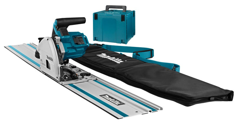 Makita DSP600ZJ2 2x18 V Invalcirkelzaag 165 mm met geleiderail!