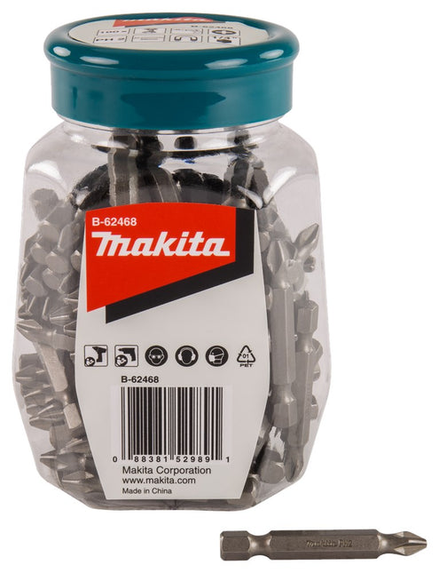 Makita Schroefbit PH2X50mm In Pot 100 Stuks - B-62468