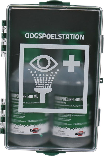 Kelfort Oogspoelstation met 2x Oogdouche Sodium Chloride 500ml - 1527505