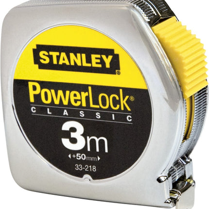 Stanley Rolbandmaat 3 Meter PowerLock Classic - 0-33-218