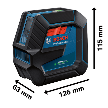 Bosch GLL 2-15 G Lijnlaser in Doos - 0601063W01