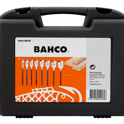 BAHCO Speedborenset 8-Delig - 9629-SET-8