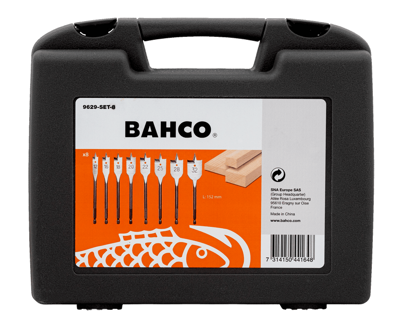 BAHCO Speedborenset 8-Delig - 9629-SET-8